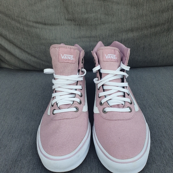 VANS MILTON HI Tops Baseball Boots Lace Up Textile TRAINERS Heather Uk6 - Picture 7 of 13